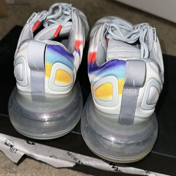 Nike Air Max 720 Sneakers Grey Airbrush Running Shoes Size 11 - Picture 7 of 11